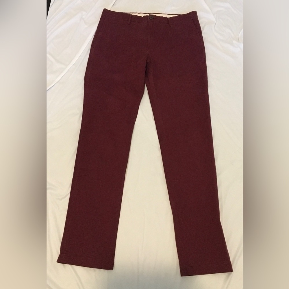 Goodthreads burgundy/maroon chino pants. Slim fit. Size 36x36